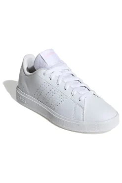 Sneakers bianche con strisce traforate in materiale riciclato Adidas Advantage Base 2