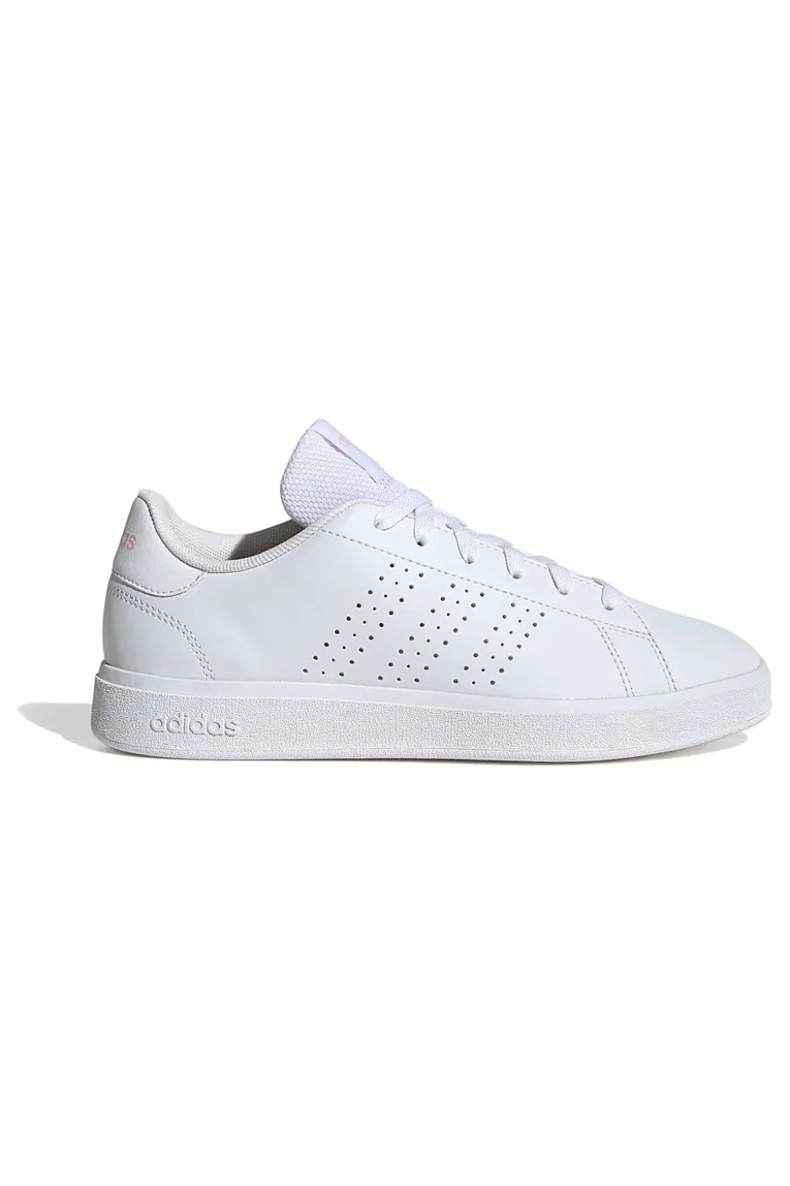 Sneakers bianche con strisce traforate in materiale riciclato Adidas Advantage Base 2