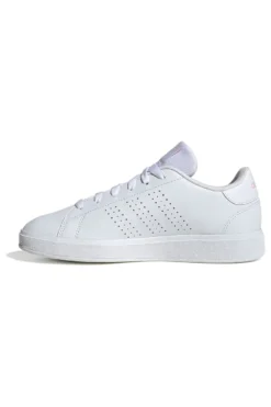 Sneakers bianche con strisce traforate in materiale riciclato Adidas Advantage Base 2