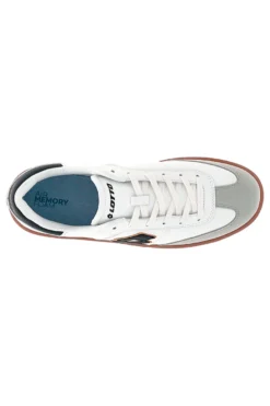Sneakers bianche con suola color cuoio Lotto EQUIPO AMF II LTH