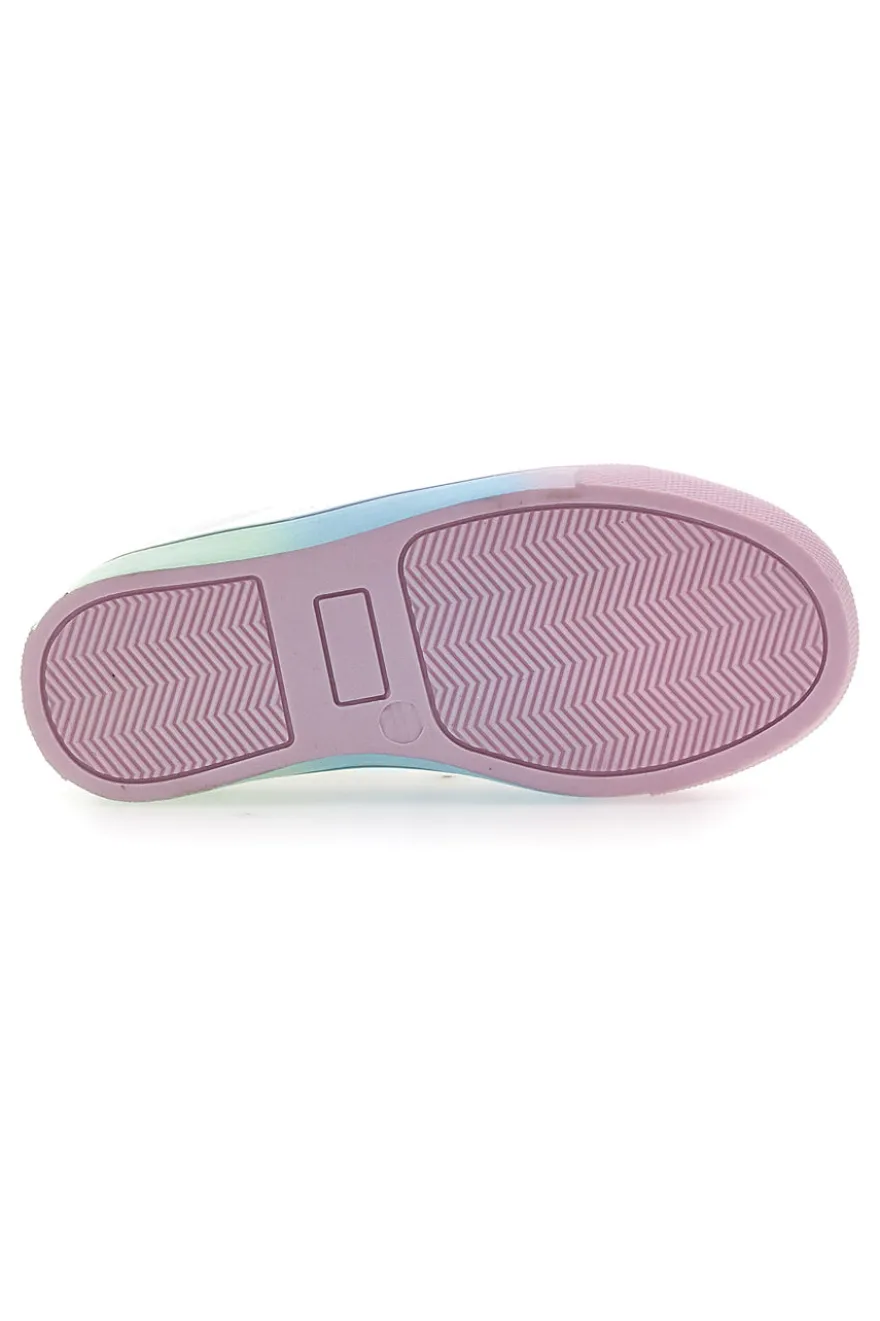 Sneakers Bianche con Suola e Lacci Multicolor GRAZIE GIRL 134353