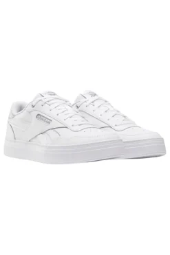Sneakers Bianche con Tomaia in Pelle Reebok Court Advance Bold