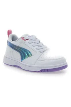 Sneakers bianche con tomaia traforata Puma Rebound V6 Lo Bouncy Sky AC PS