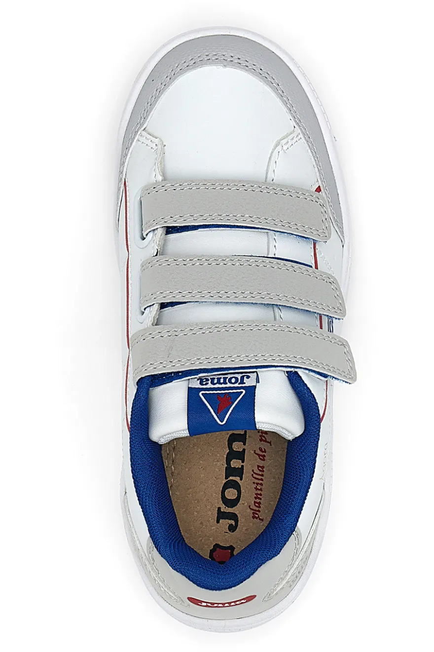 Sneakers Bianche con Tre Strap Joma Agora JR 2404