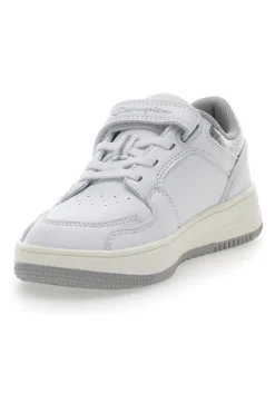 Sneakers Bianche Con Velcro Champion Rd18 Foil Low Ps