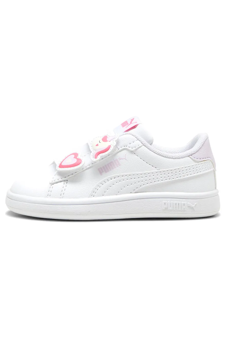 Sneakers Bianche con Velcro e Dettagli Marini Puma Smash 3.0 Badges V Inf