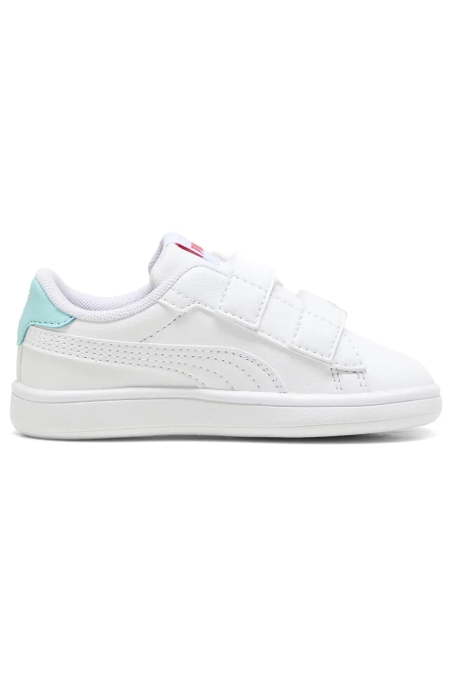 Sneakers Bianche con Velcro e Dettagli Marini Puma Smash 3.0 Badges V Inf