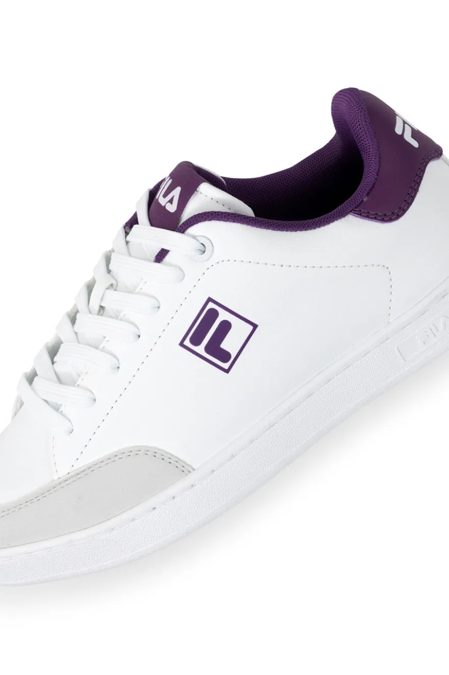Sneakers bianche dettagli viola Fila Courtbay