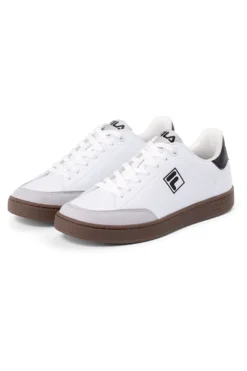 Sneakers bianche dettagli viola Fila Courtbay