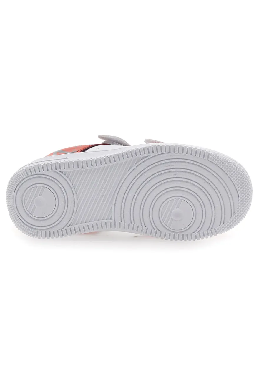 Sneakers Bianche e Arancioni Con Strappi Pitt Kids 201195