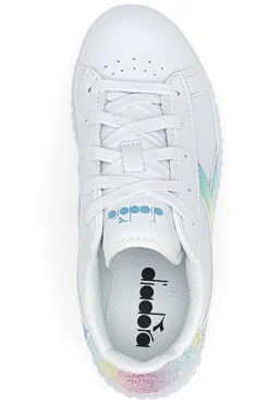 Sneakers Bianche e Arcobaleno Diadora Game Step PS