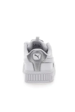 Sneakers Bianche e Argento Platform Puma Carina 2.0 Pop Up Mtllcs Ps
