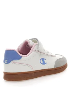 Sneakers Bianche e Azzurre Con Logo Laterale Champion Prestige Mix G Ps