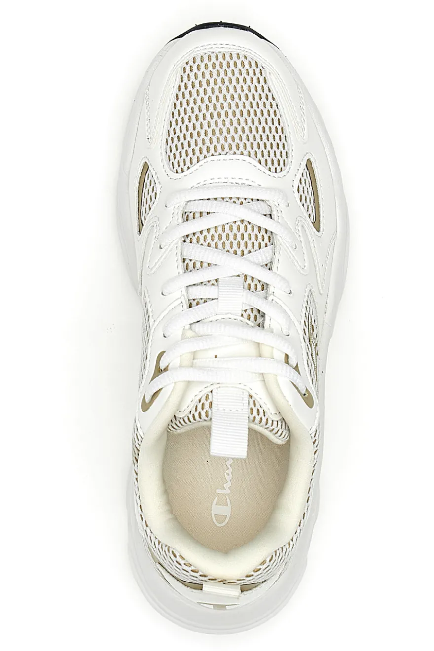 Sneakers bianche e beige con lacci Champion Countess Evolve