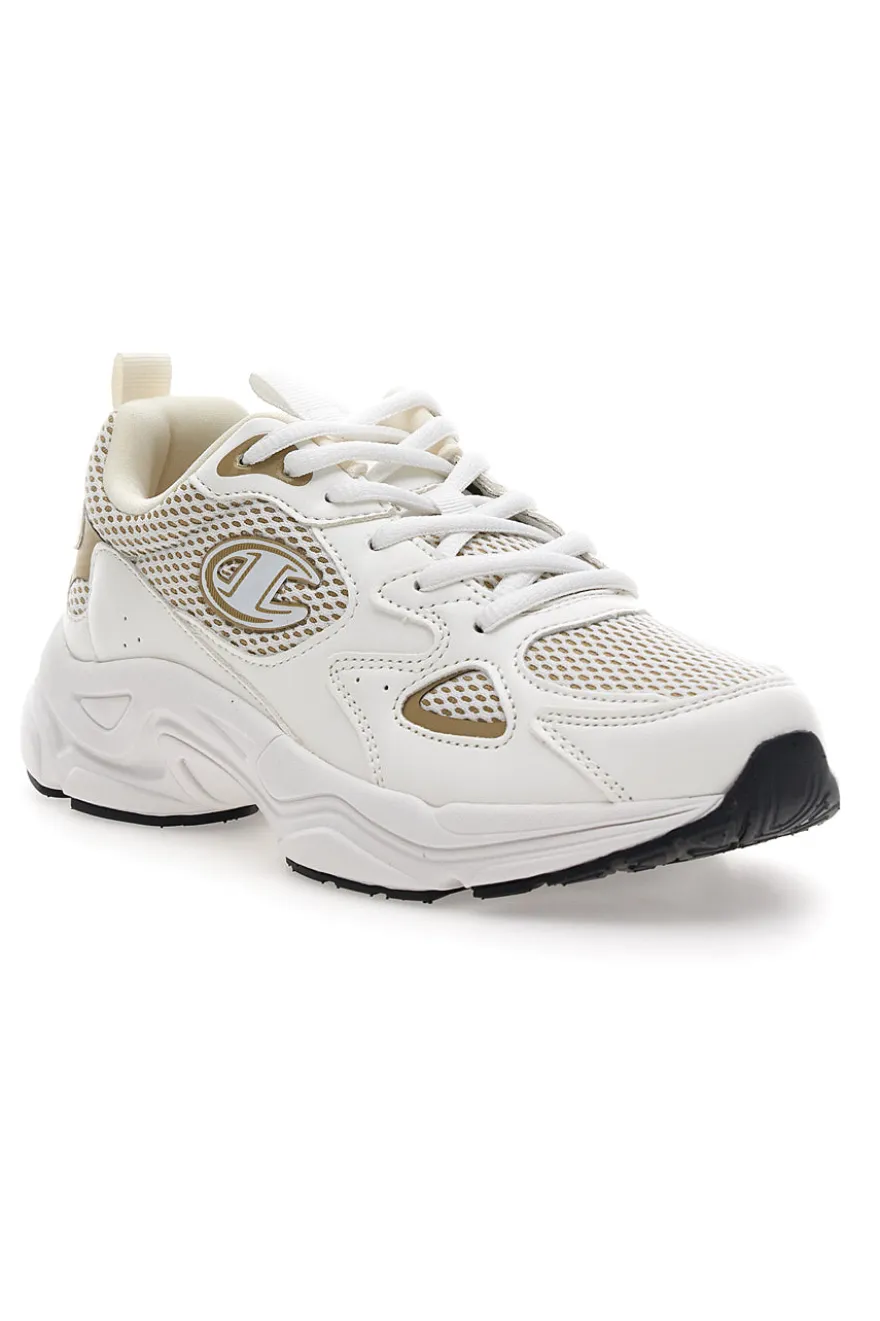 Sneakers bianche e beige con lacci Champion Countess Evolve