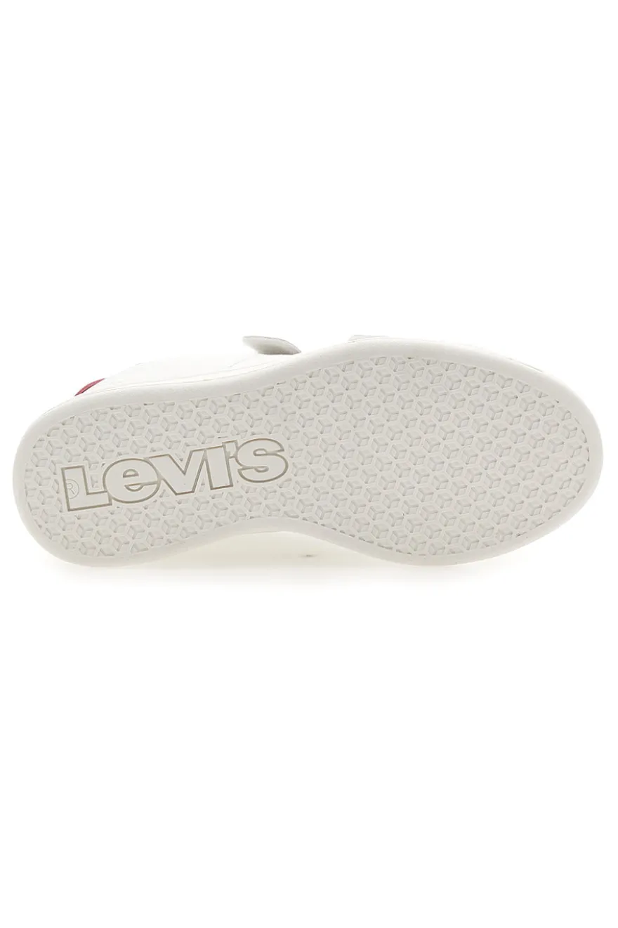Sneakers Bianche e Blu con Velcro LEVI'S 0218