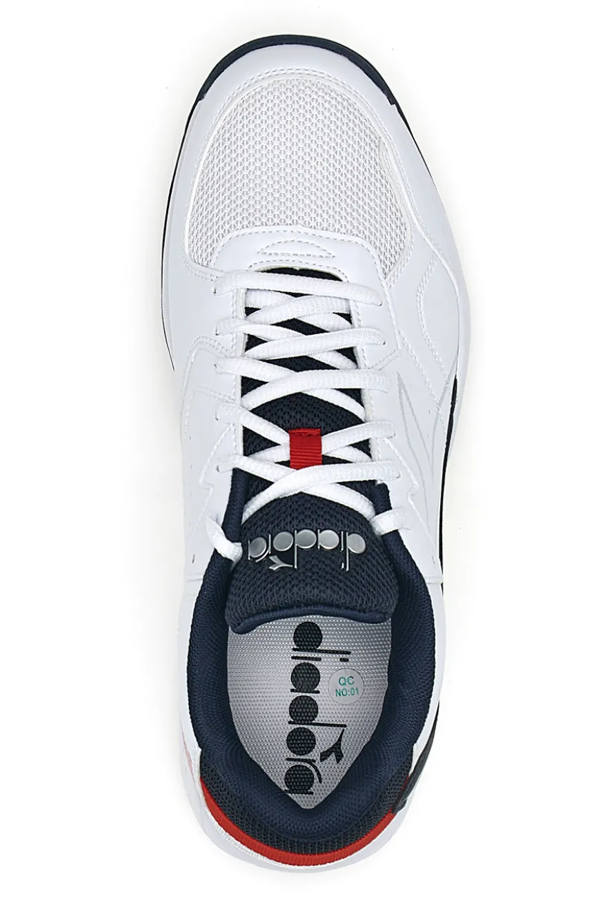 Sneakers bianche e blu Diadora Volee 7