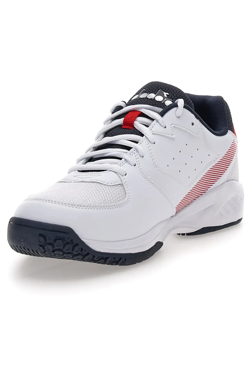 Sneakers bianche e blu Diadora Volee 7