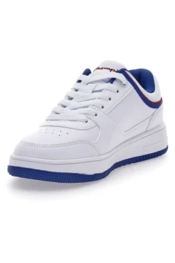 Sneakers Bianche e Con Dettagli e Suola Blu Champion RD18 LOW B GS