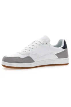 Sneakers bianche e grigie con dettagli blu Carrera CAM237041042