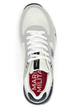 Sneakers Bianche e Grigie Con Memory Soft Marina Militare MM2281