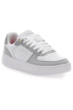 Sneakers Bianche e Grigie con Glitter e Tomaia Traforata JOMA C.CAVA LADY 2523