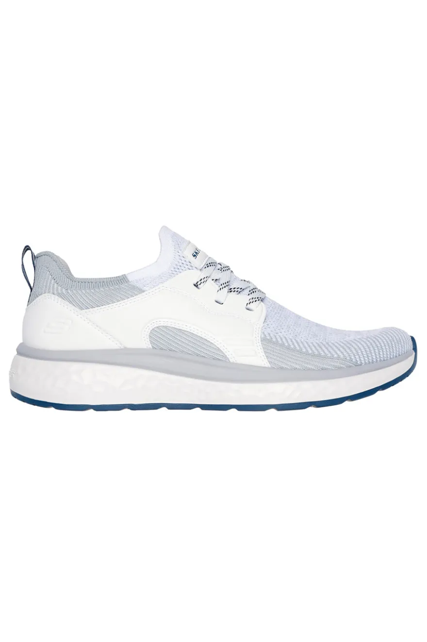 Sneakers bianche e grigie in mesh Skechers Lancer Dalton