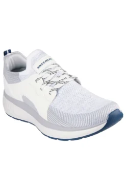 Sneakers bianche e grigie in mesh Skechers Lancer Dalton