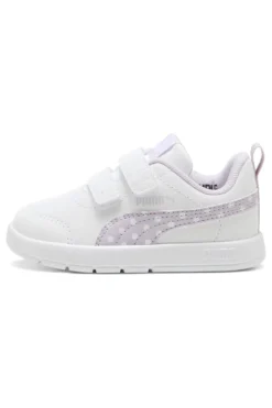 Sneakers Bianche e Lilla Puma Courtflex V3 Dotty V Inf