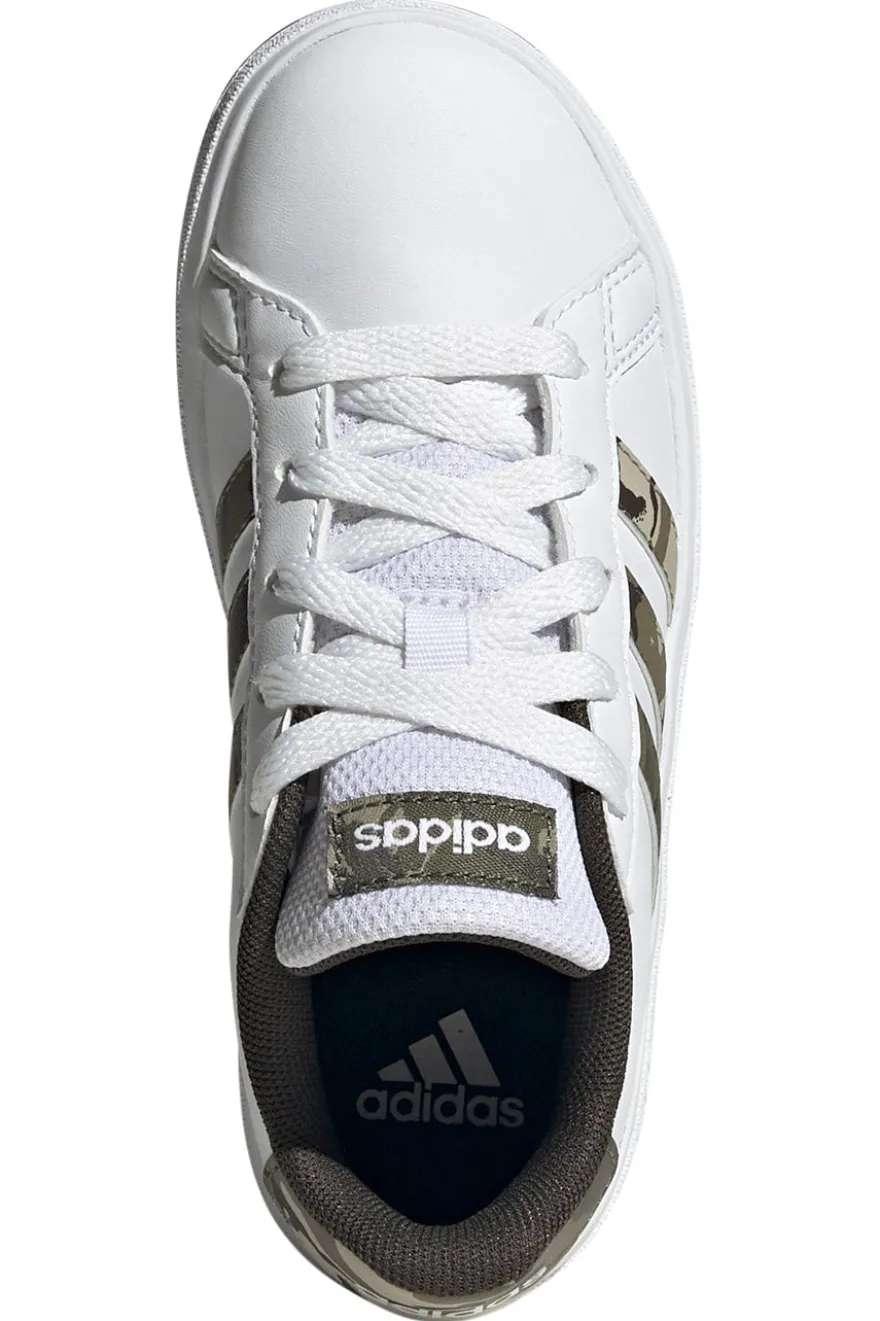 Sneakers Bianche e Mimetiche Adidas Grand Court 2.0 K