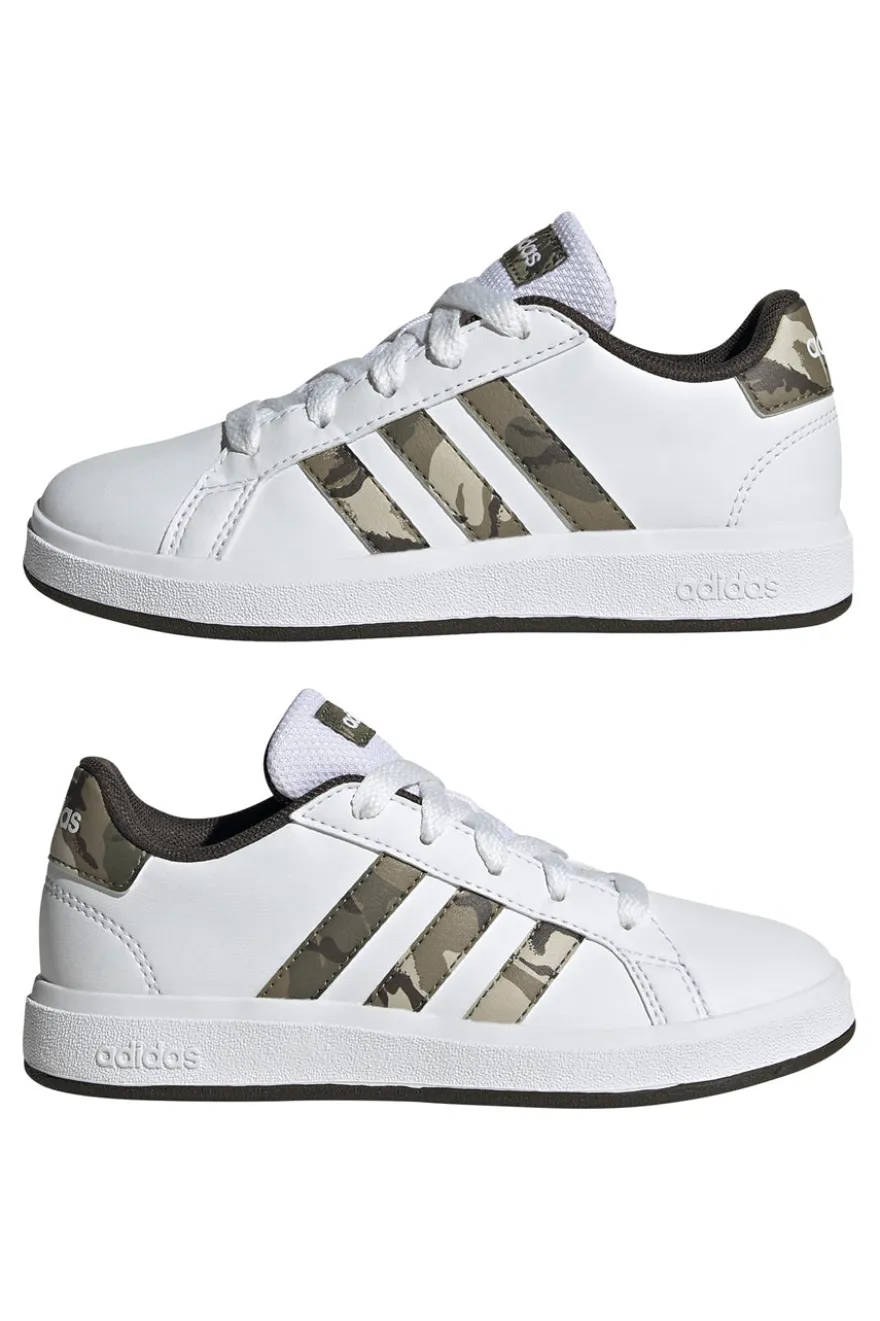 Sneakers Bianche e Mimetiche Adidas Grand Court 2.0 K