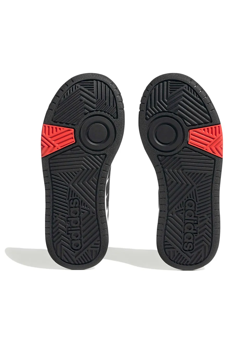 Sneakers bianche e nere basse Adidas Hoops 3.0 K