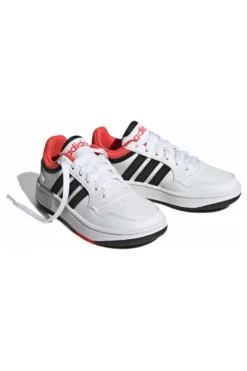 Sneakers bianche e nere basse Adidas Hoops 3 K