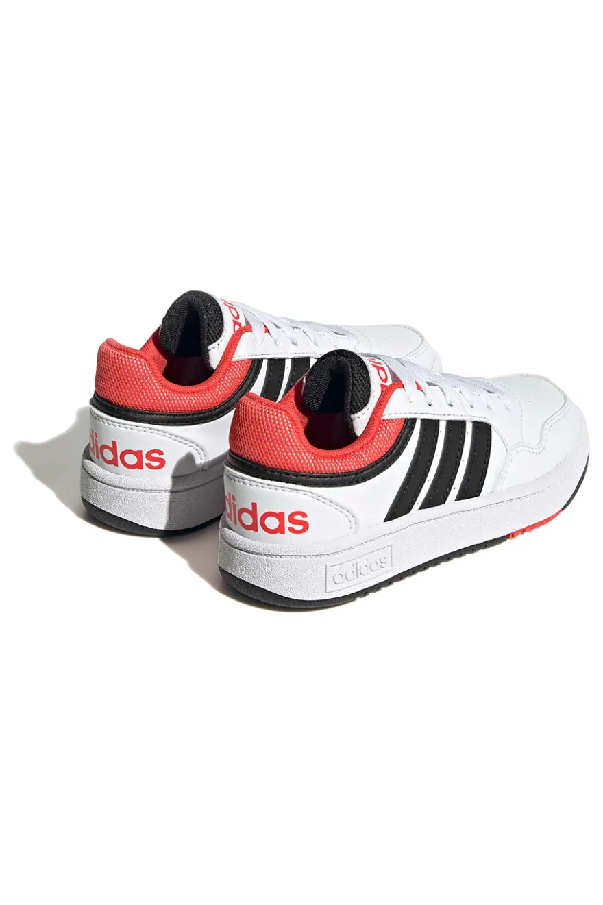 Sneakers bianche e nere basse Adidas Hoops 3 K