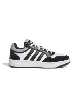 Sneakers bianche e nere con dettagli a contrasto Adidas Hoops 3.0