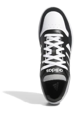 Sneakers bianche e nere con dettagli a contrasto Adidas Hoops 3.0