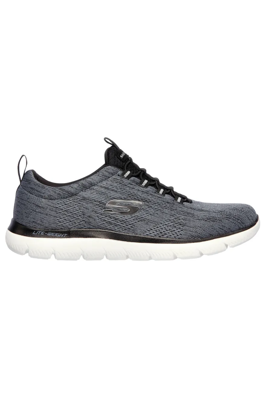 Sneakers Bianche e Nere con Memory Foam Skechers Summits - Louvin