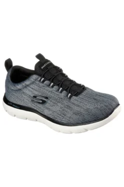 Sneakers Bianche e Nere con Memory Foam Skechers Summits - Louvin