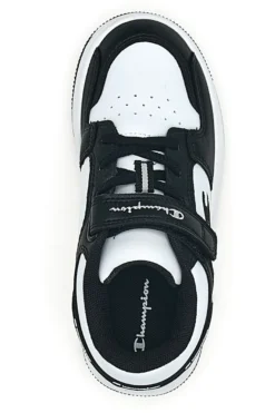 Sneakers bianche e nere con strappo Champion RD18 2.0 Low B PS
