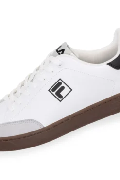 Sneakers bianche e nere con suola a contrasto FILA COURTBAY