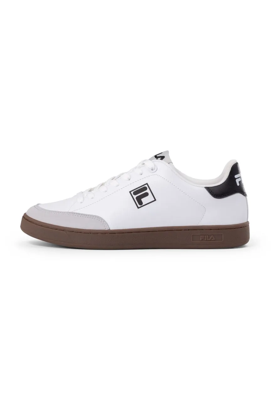 Sneakers bianche e nere con suola a contrasto FILA COURTBAY
