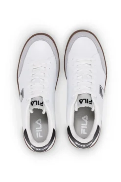 Sneakers bianche e nere con suola a contrasto FILA COURTBAY
