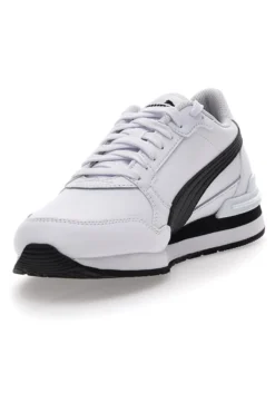 Sneakers bianche e nere in nylon ST Runner v4 jr