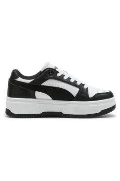 Sneakers bianche e nere platform Puma Rebound Femme Low