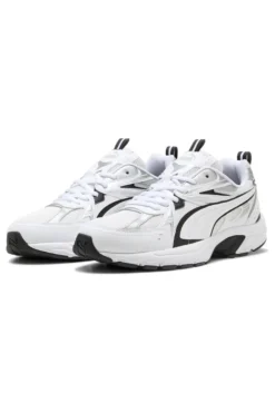 Sneakers bianche e nere stile running Puma Milenio tech
