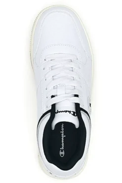 Sneakers Bianche e Nero con Suola in Gomma CHAMPION RD18 LOW