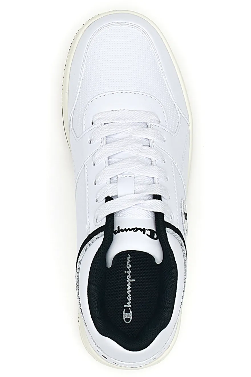 Sneakers Bianche e Nero con Suola in Gomma CHAMPION RD18 LOW