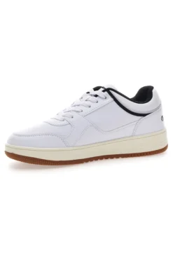 Sneakers Bianche e Nero con Suola in Gomma CHAMPION RD18 LOW