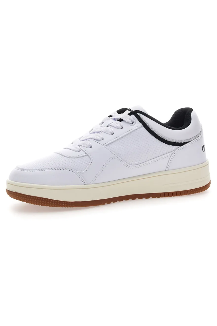 Sneakers Bianche e Nero con Suola in Gomma CHAMPION RD18 LOW