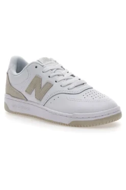 Sneakers bianche e oro con tomaia traforata NEW BALANCE BB80RTG